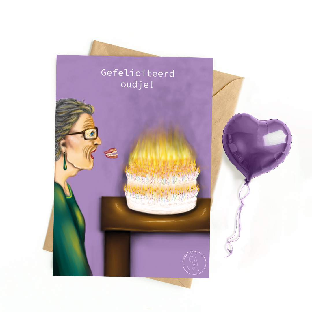 Birthday card oudje